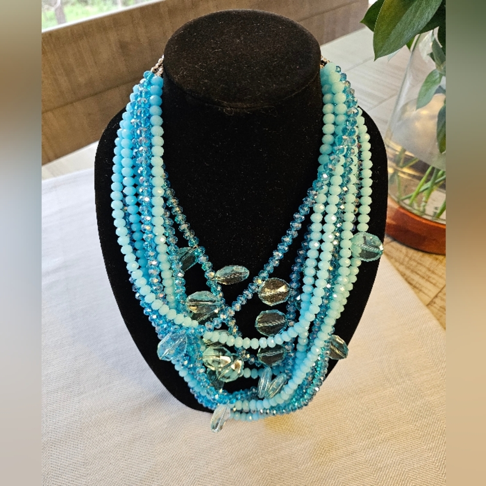 Sassy Jones Malia Glass Bead Necklace